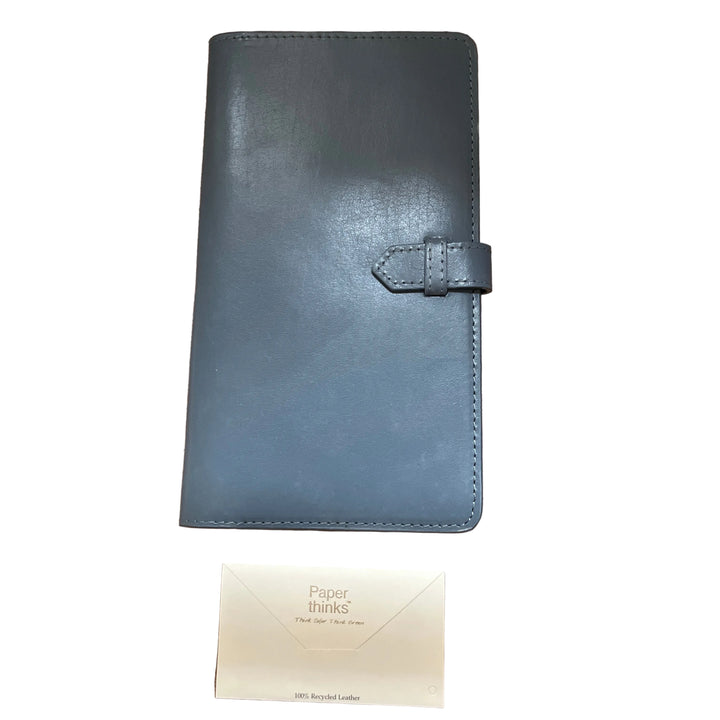 Grey Leather Travel Wallet