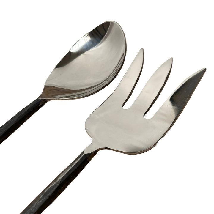 Set of Large Metal Salad Servers