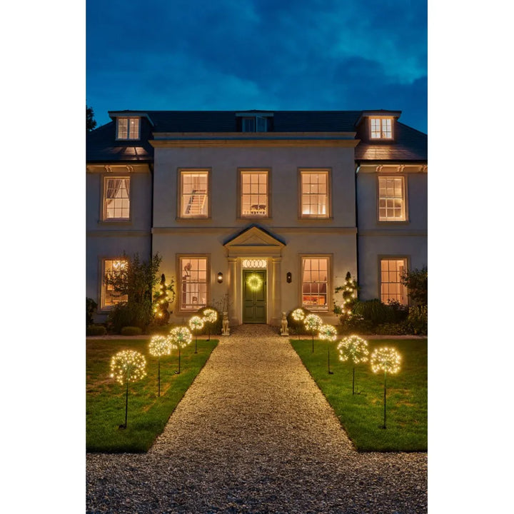 Outdoor Dandelion LED Stake Light in Green 45cm