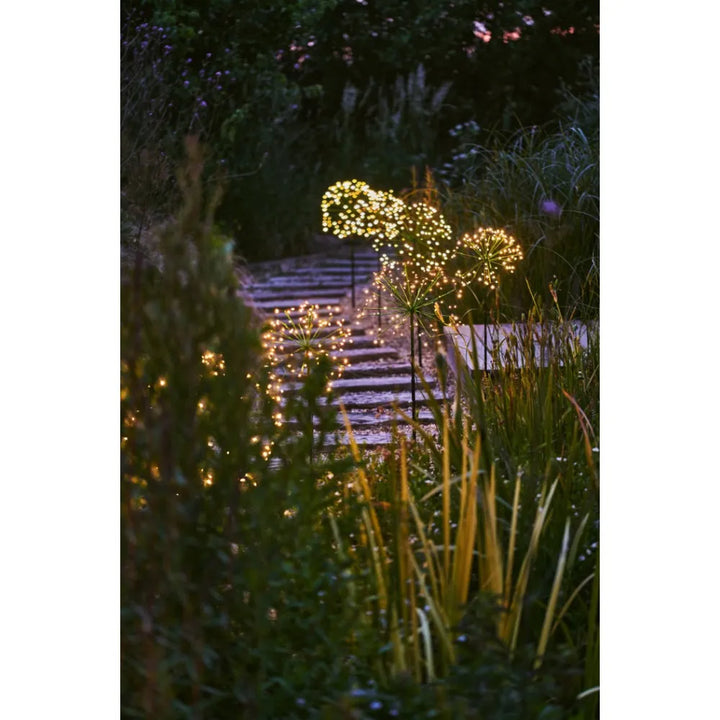 Outdoor Dandelion LED Stake Light in Green 45cm