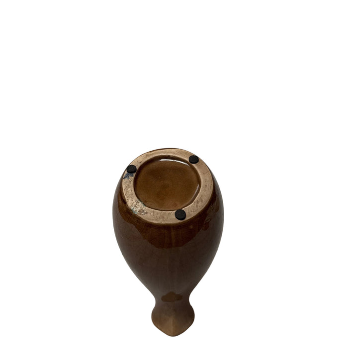 Small Inclined Pitcher in Brown