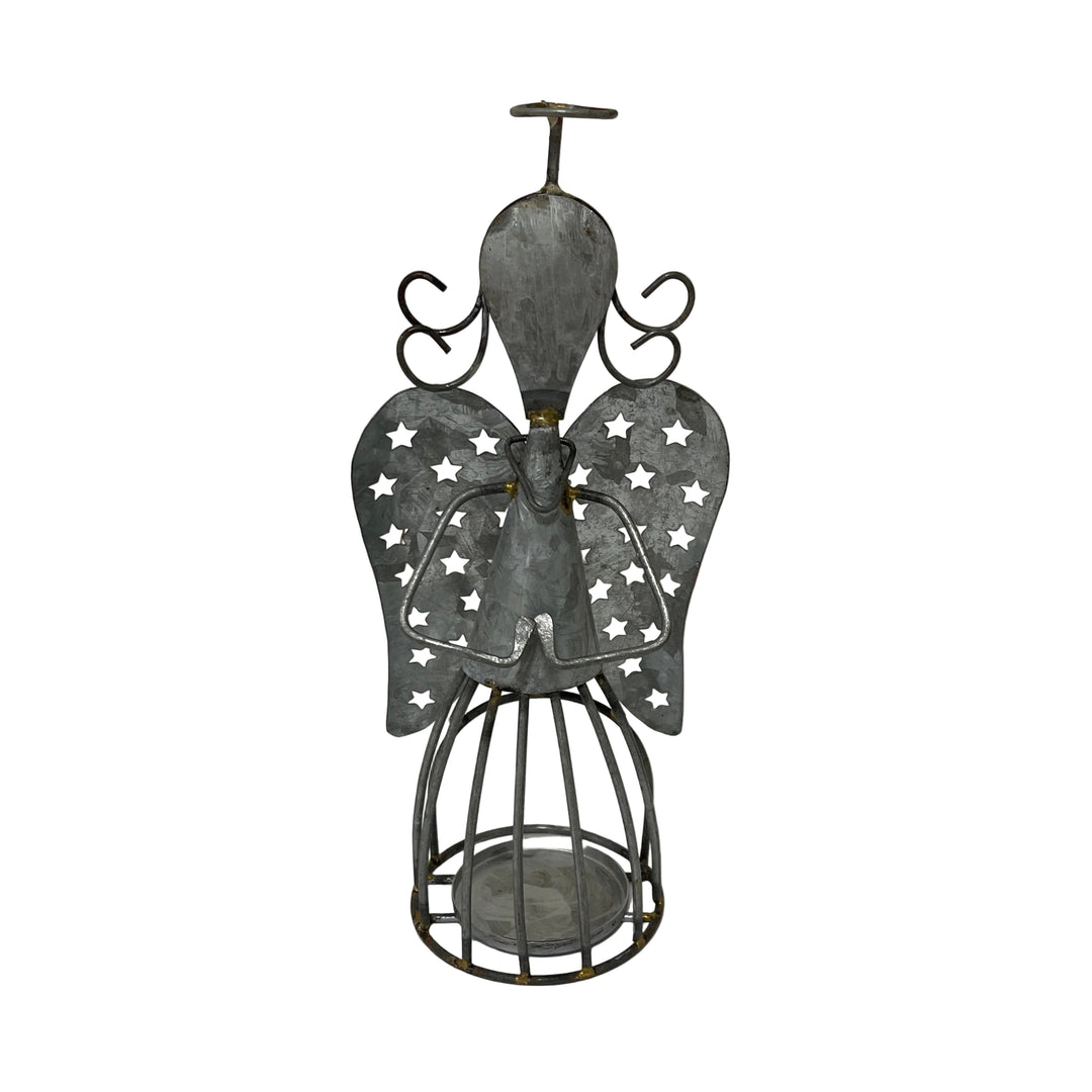 Galvanised Angle Tea Light Holder
