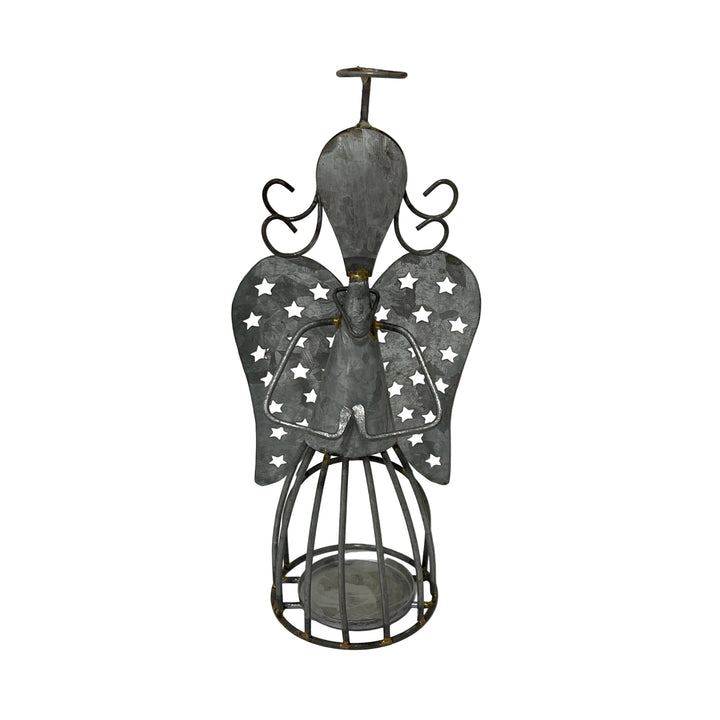 Galvanised Angle Tea Light Holder