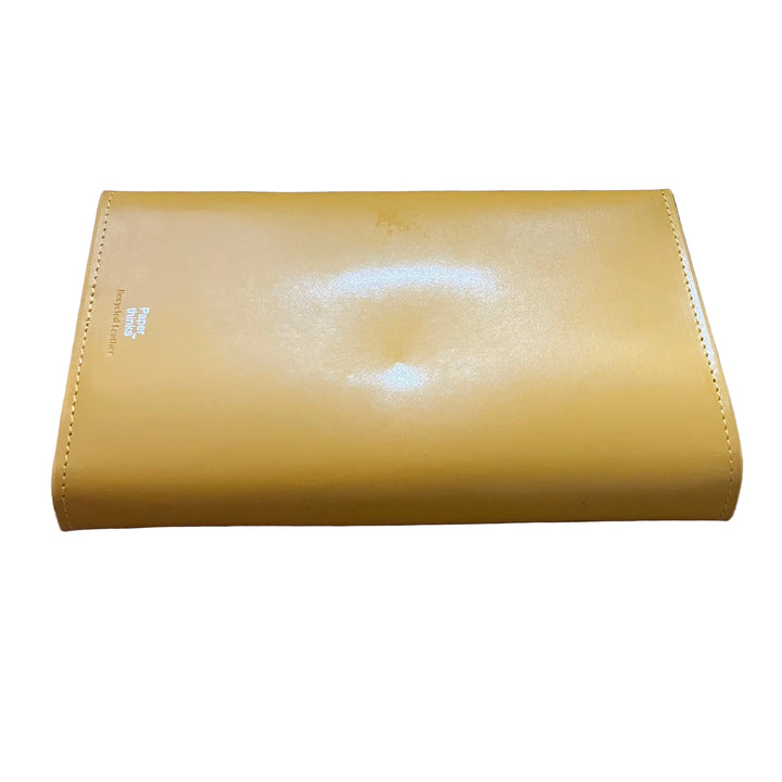 Yellow Leather Travel Envelope Purse