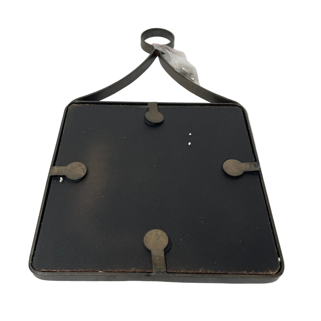 Wrought Iron 15'' Hanging Wall Mirror