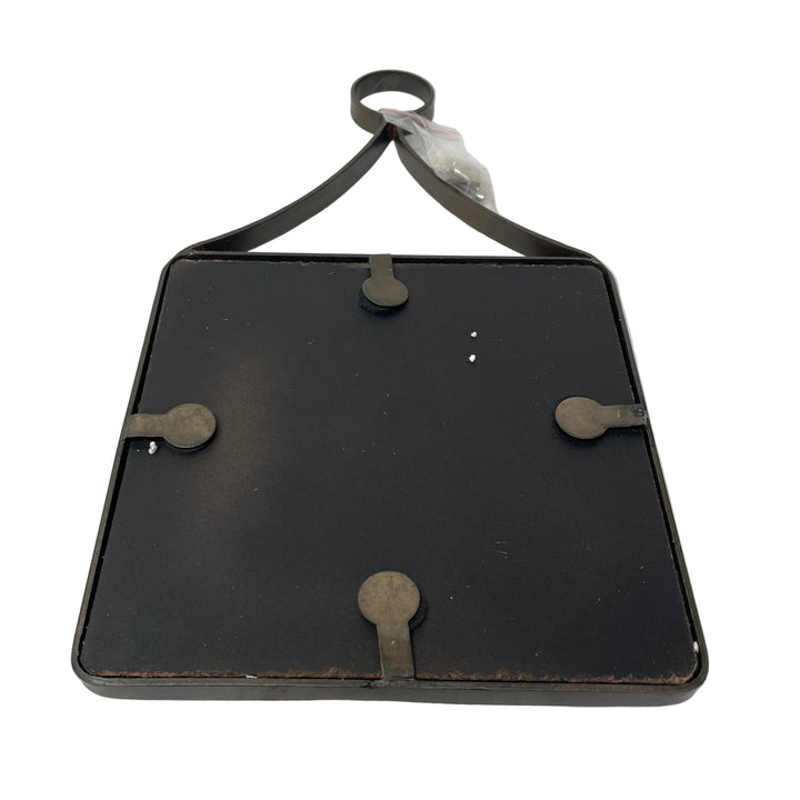 Wrought Iron 15'' Hanging Wall Mirror