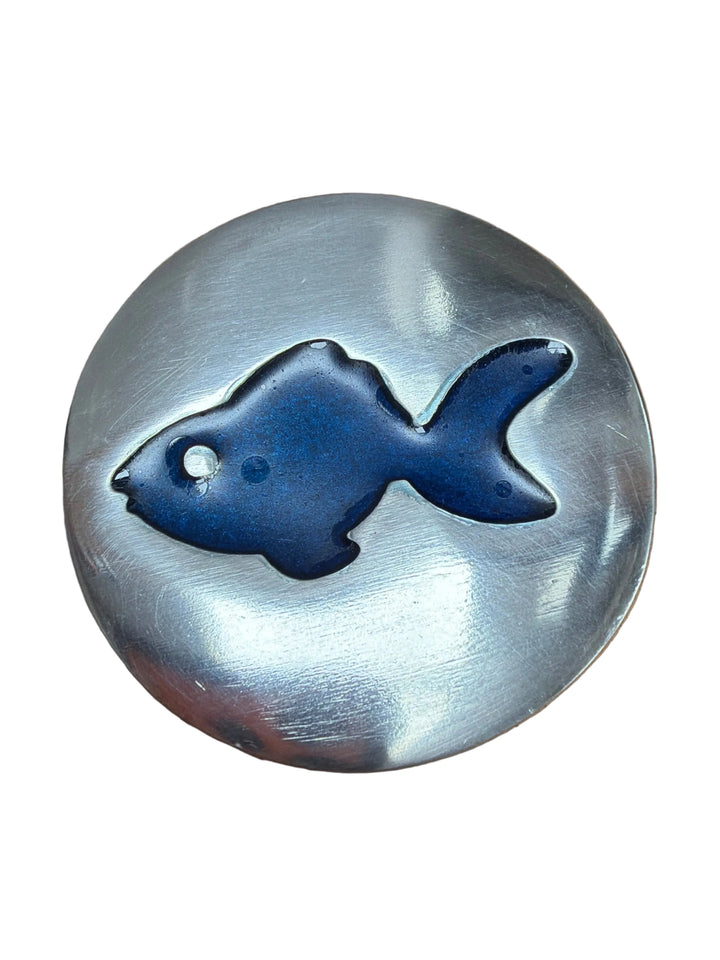 Round Metal Fish Box