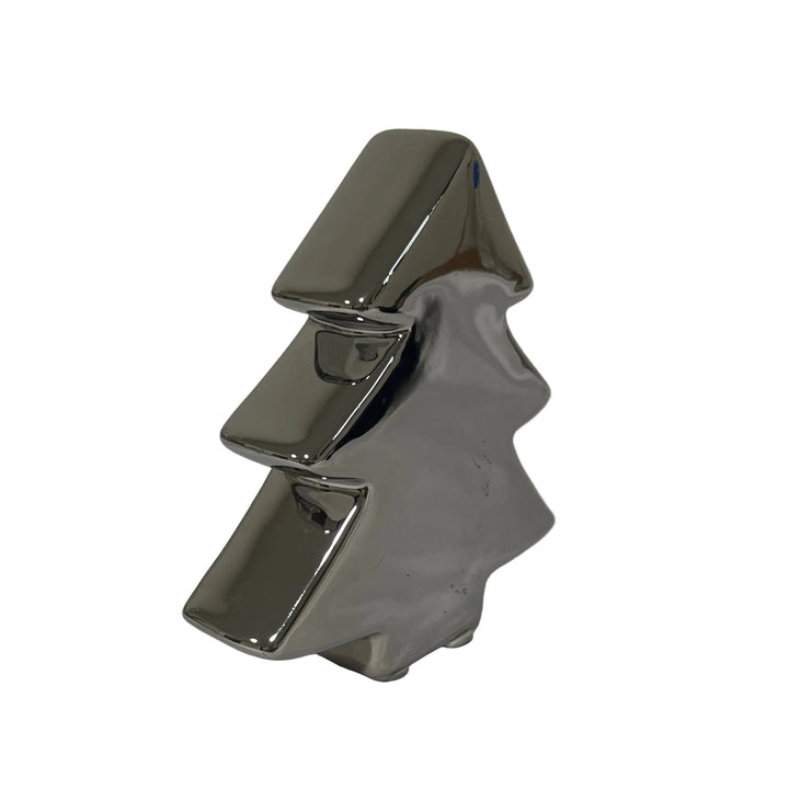Small Outlined Christmas Tree Silver
