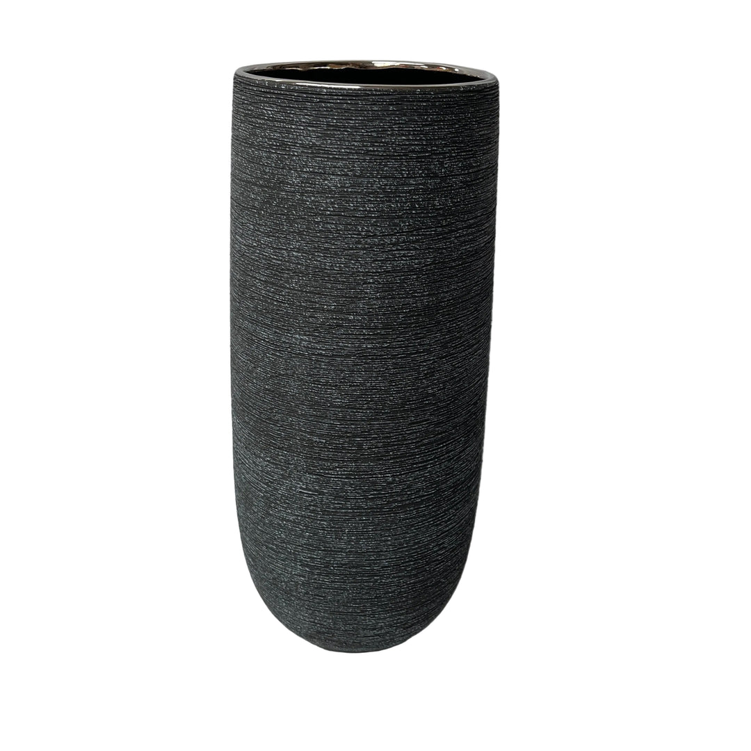 Large Slim Vase Charcoal