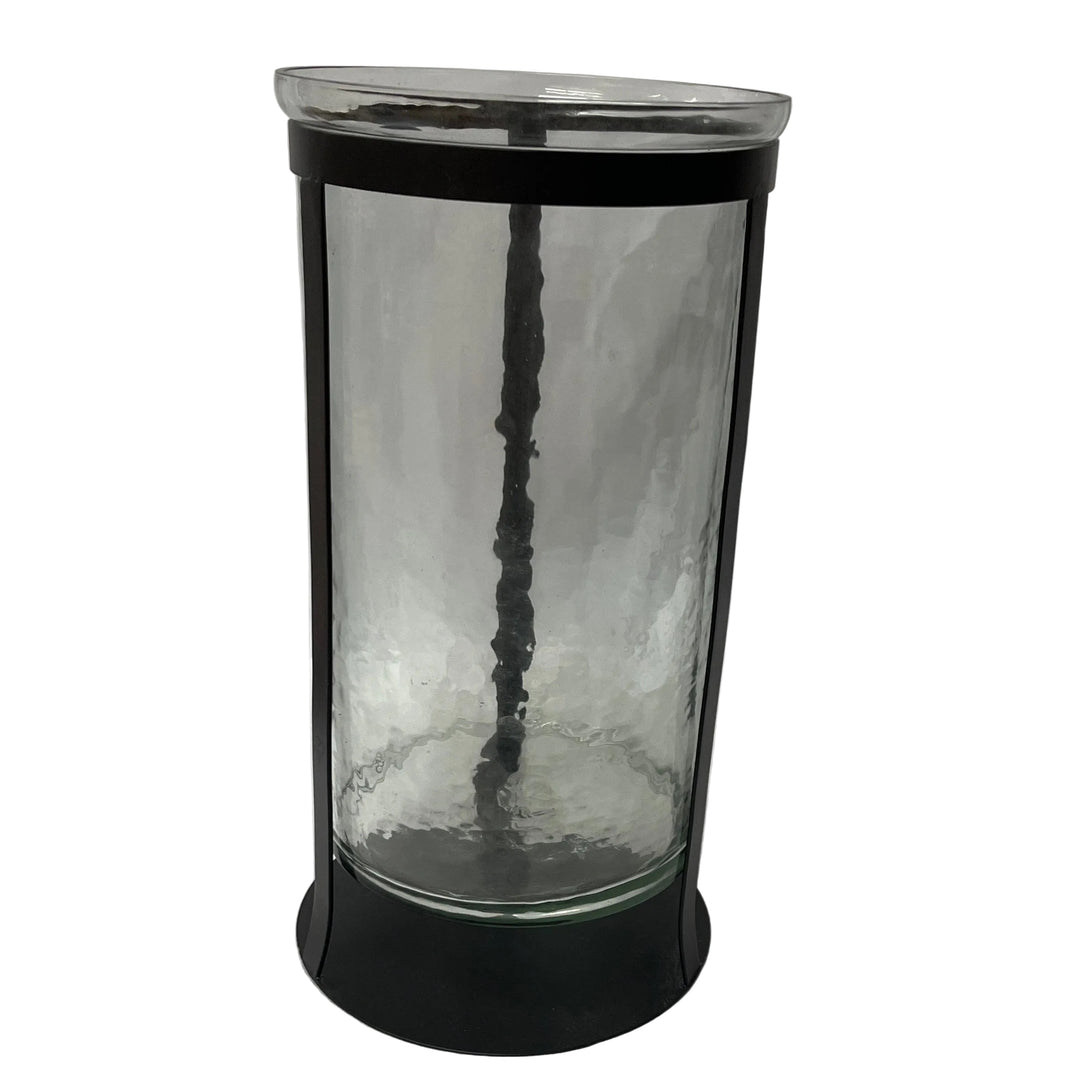 Large Hurricane Pillar Candle Holder