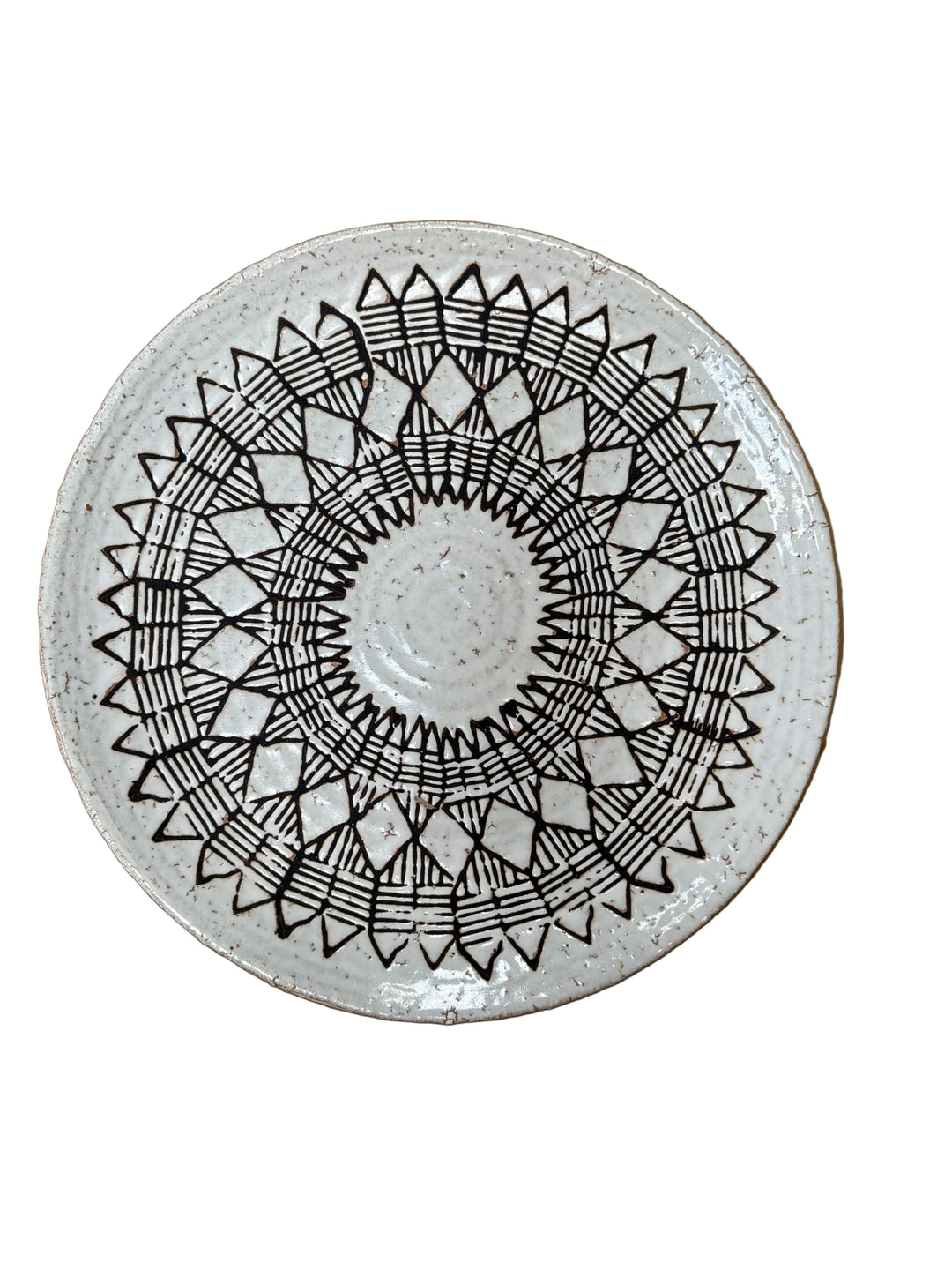 Large Platter Tribal Etchings
