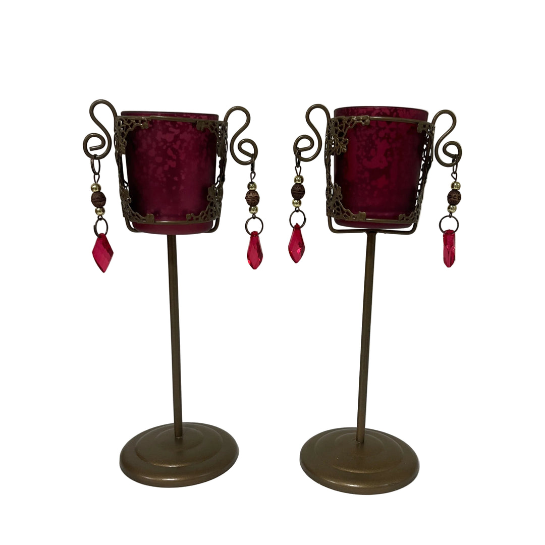 Pair of Standing Tea Light Holders