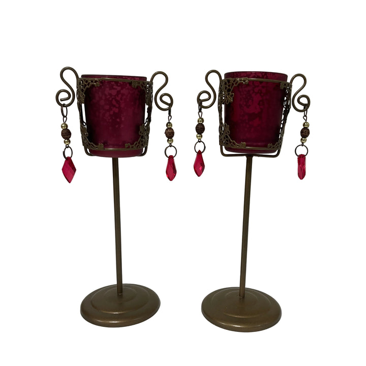 Pair of Standing Tea Light Holders