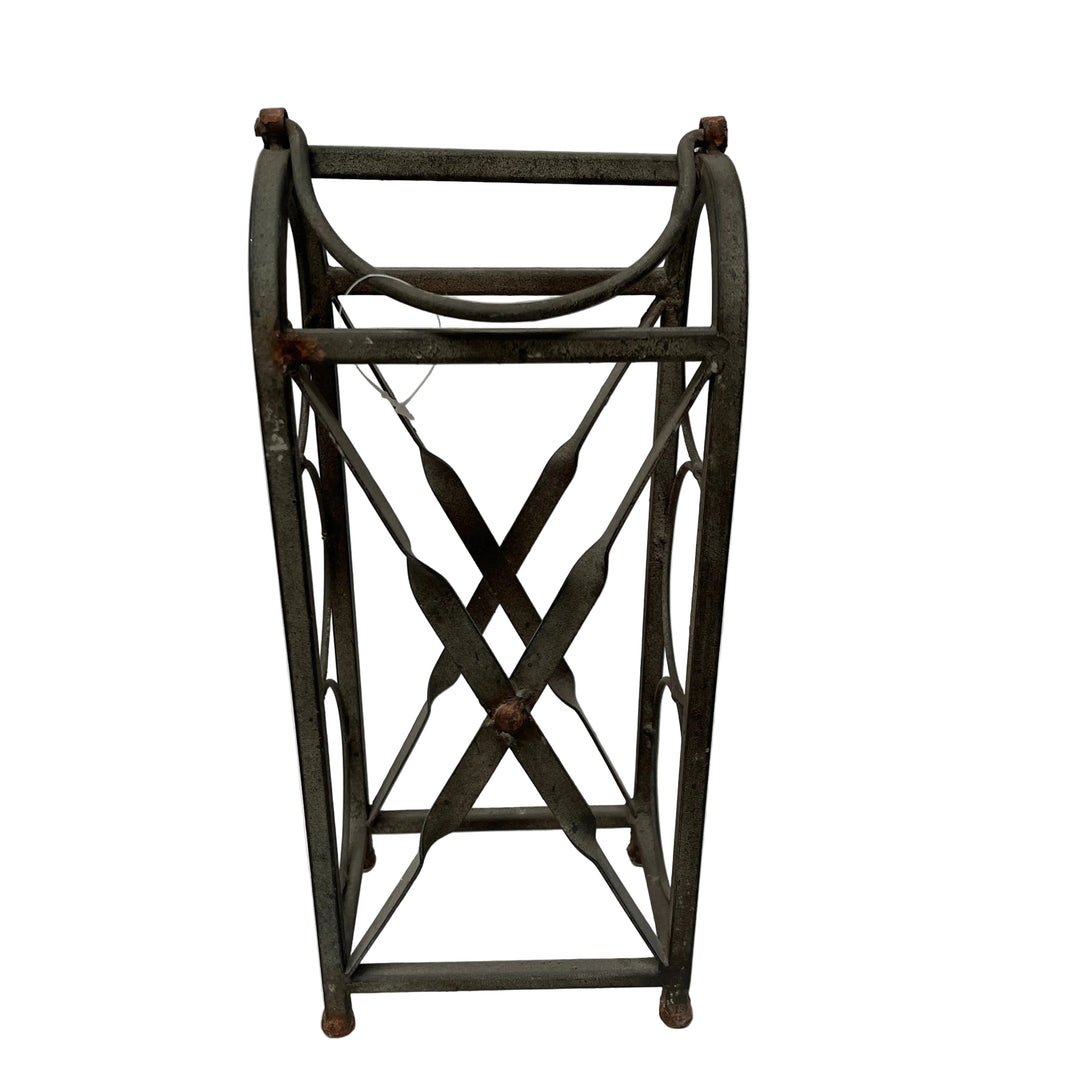 Rustic Metal Wine Rack