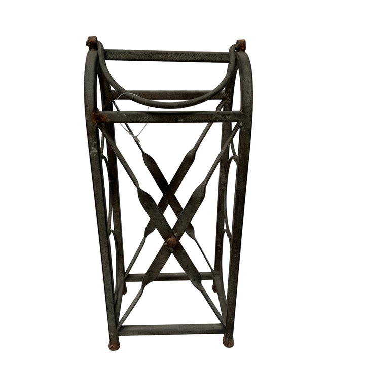 Rustic Metal Wine Rack