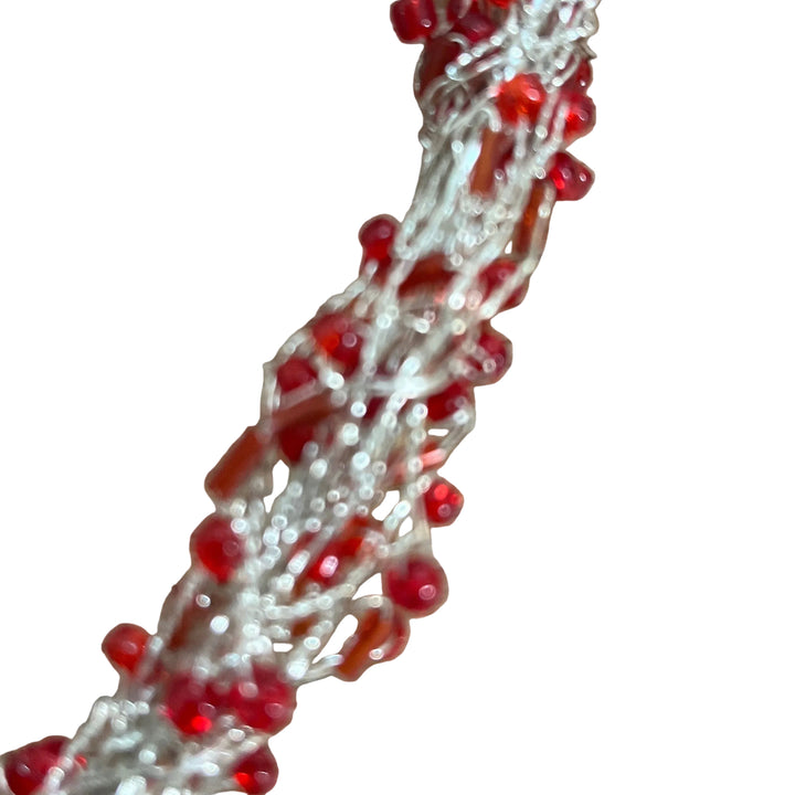 Small Wire Hanging Heart Decor Red