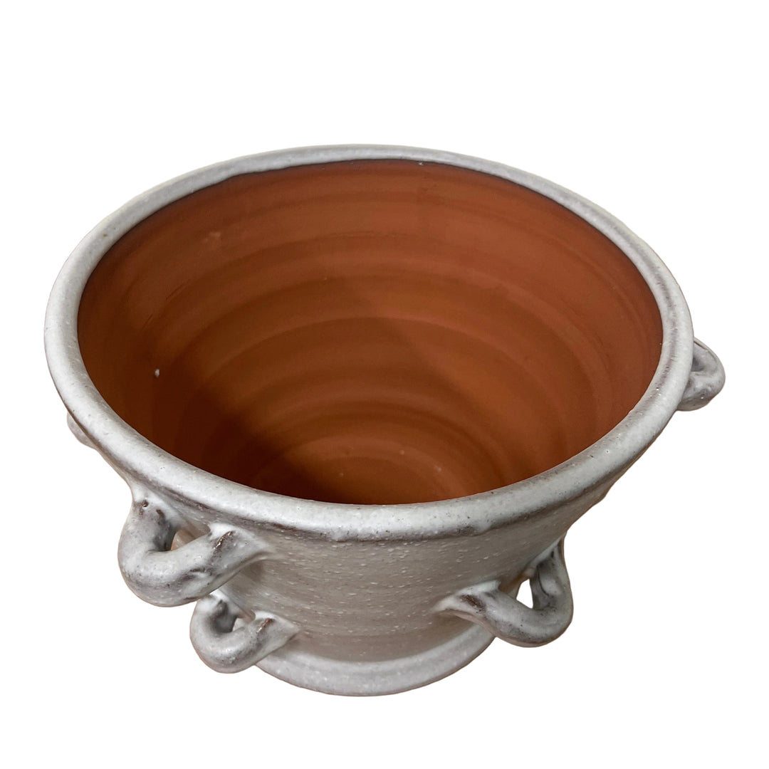 Small Terracotta Glazed Plant Pot