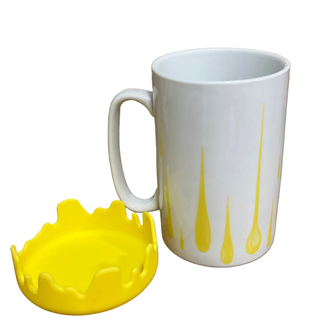 Large Mug with Lid Yellow