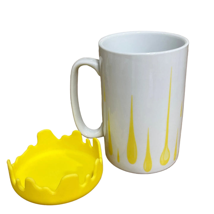 Large Mug with Lid Yellow