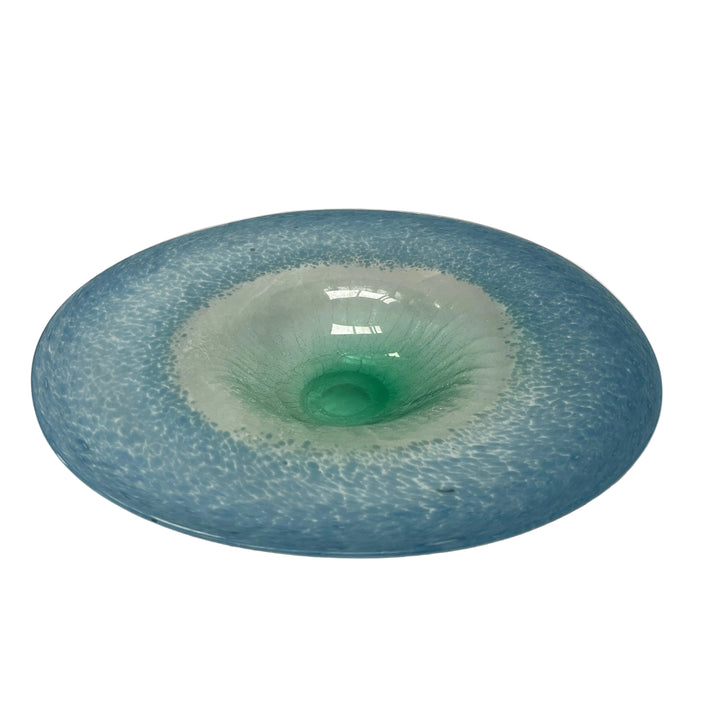 Large Sea Spray Glass Bowl Decor