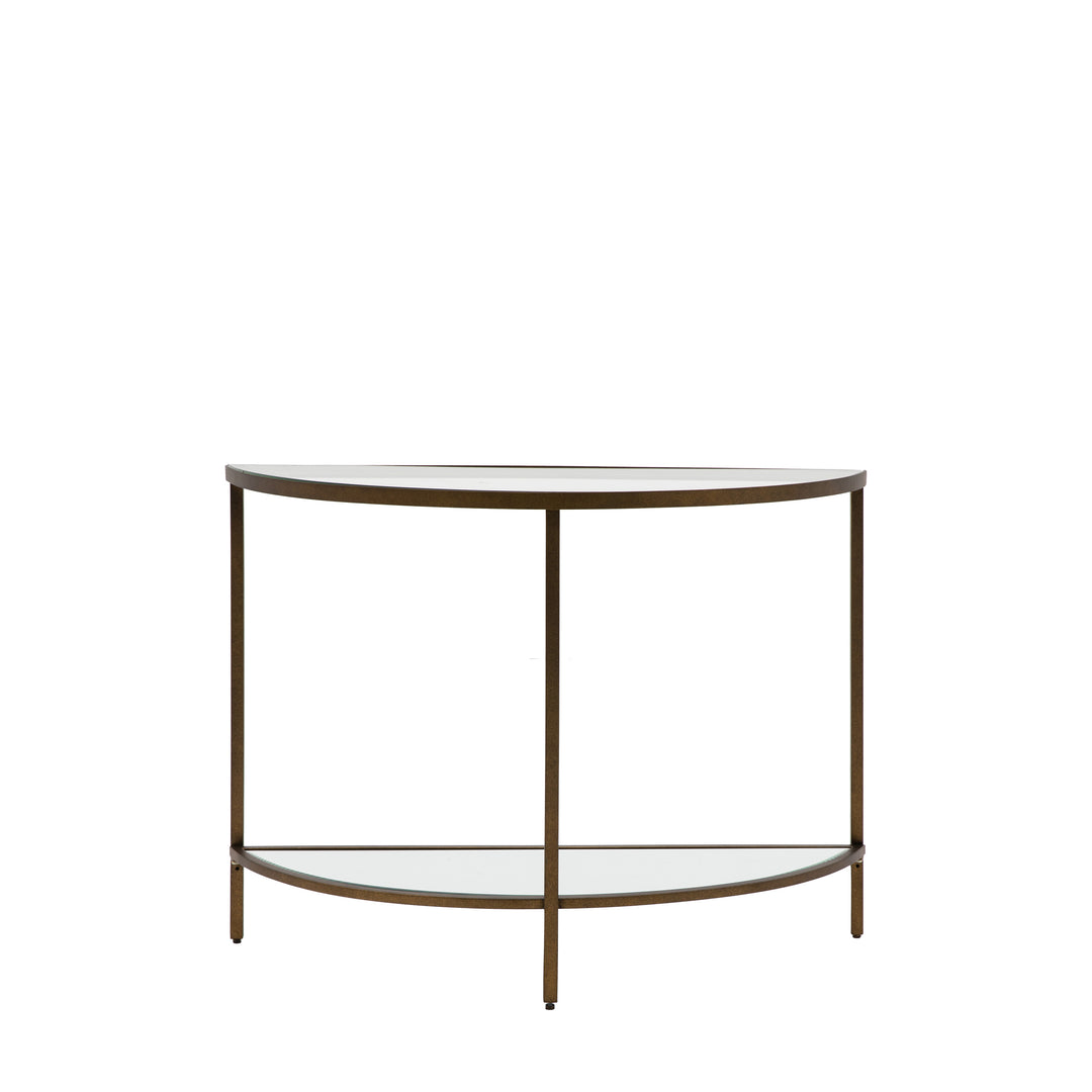 Hudson Console Table in Bronze