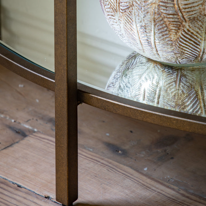 Hudson Console Table in Bronze