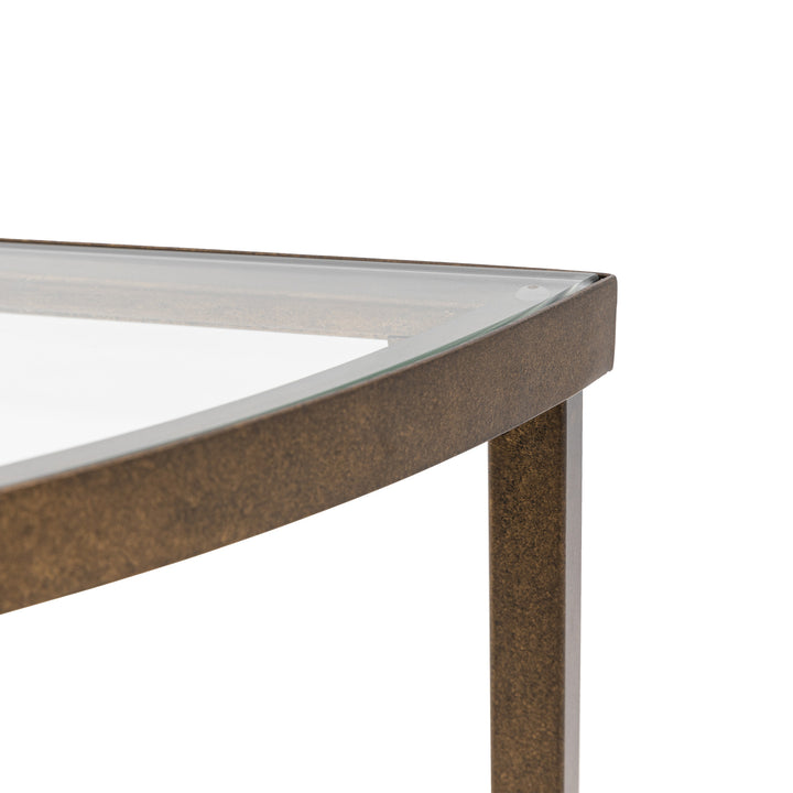 Hudson Console Table in Bronze