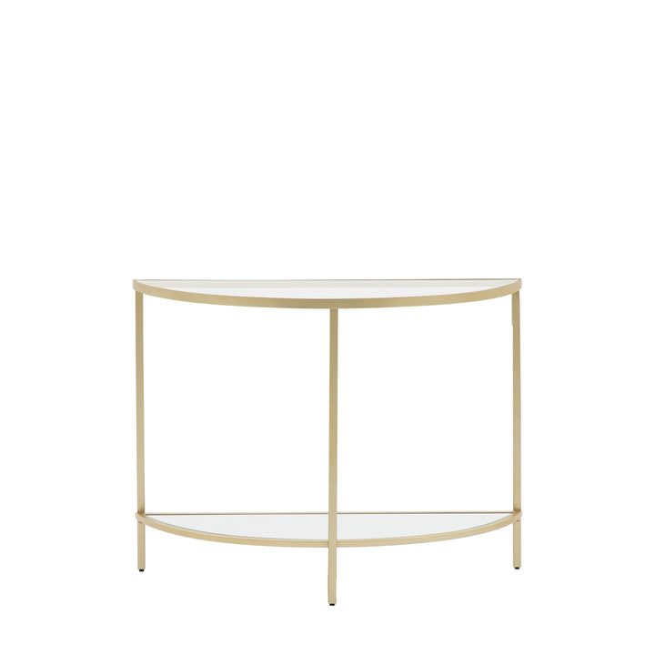 Hudson Console Table in Champagne