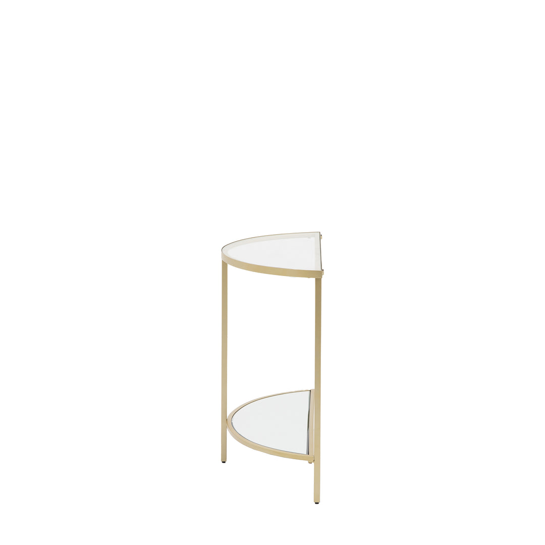Hudson Console Table in Champagne