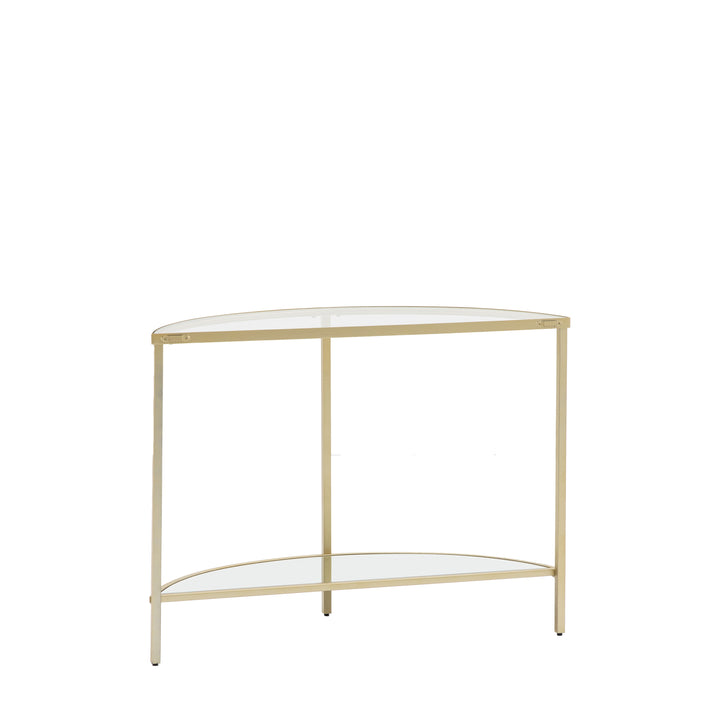 Hudson Console Table in Champagne