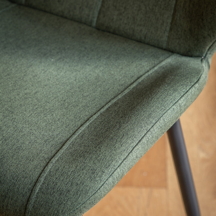 Manford Dining Chair Bottle Green Set of 2