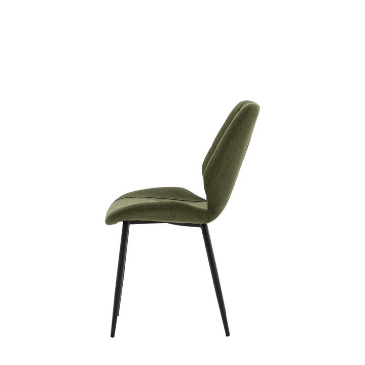 Manford Dining Chair Bottle Green Set of 2