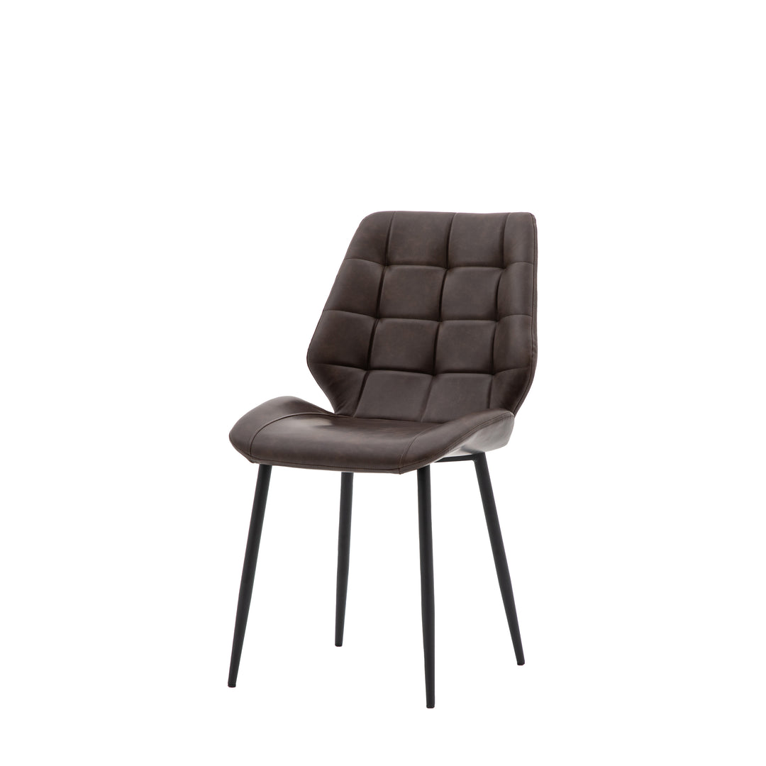 Manford Dining Chair Brown Set of 2