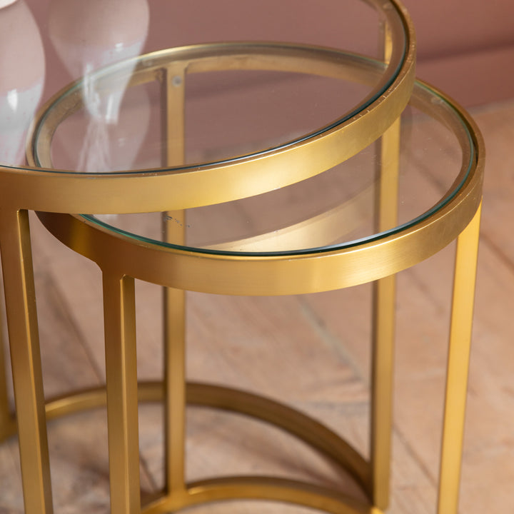 Rowe Nest Tables in Gold