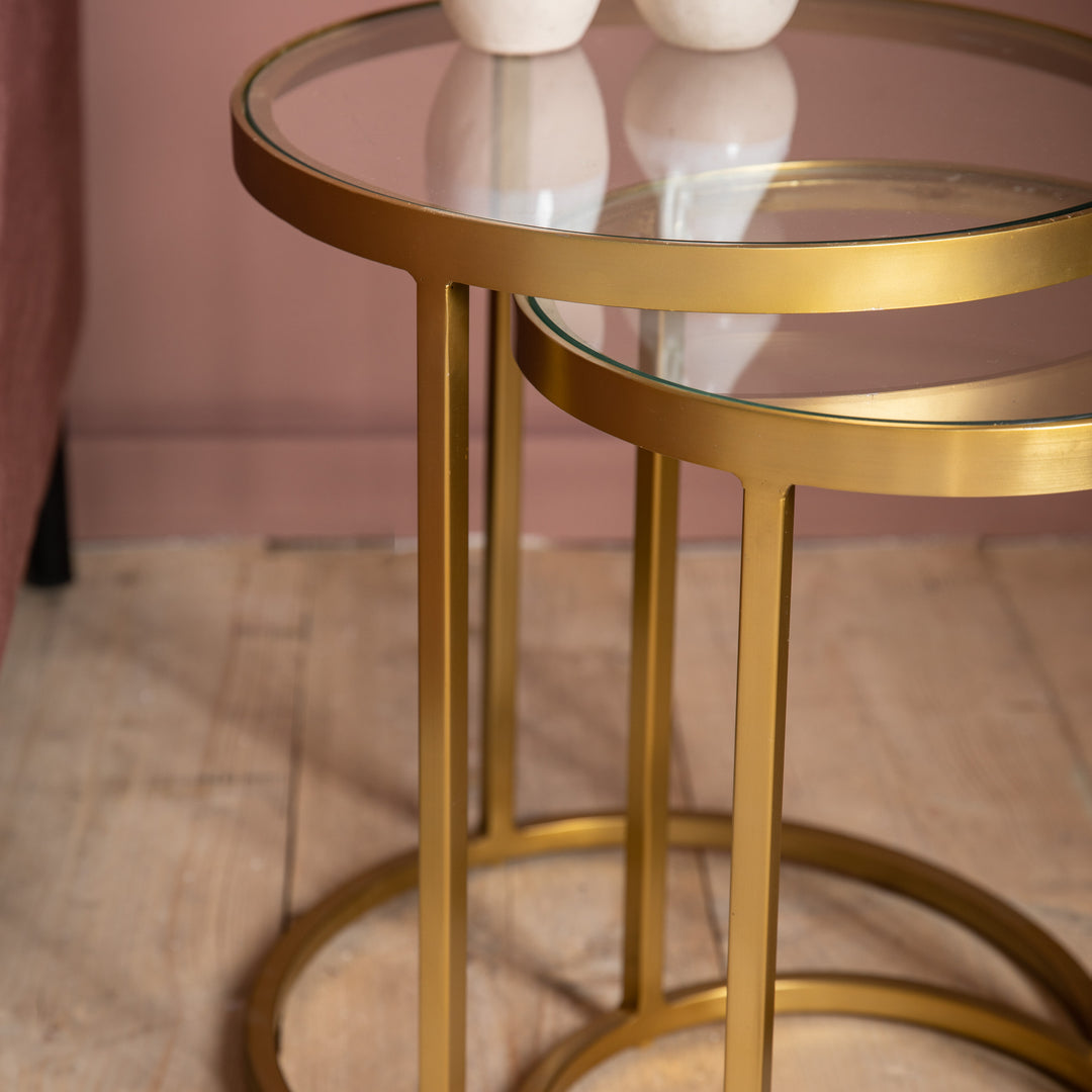 Rowe Nest Tables in Gold