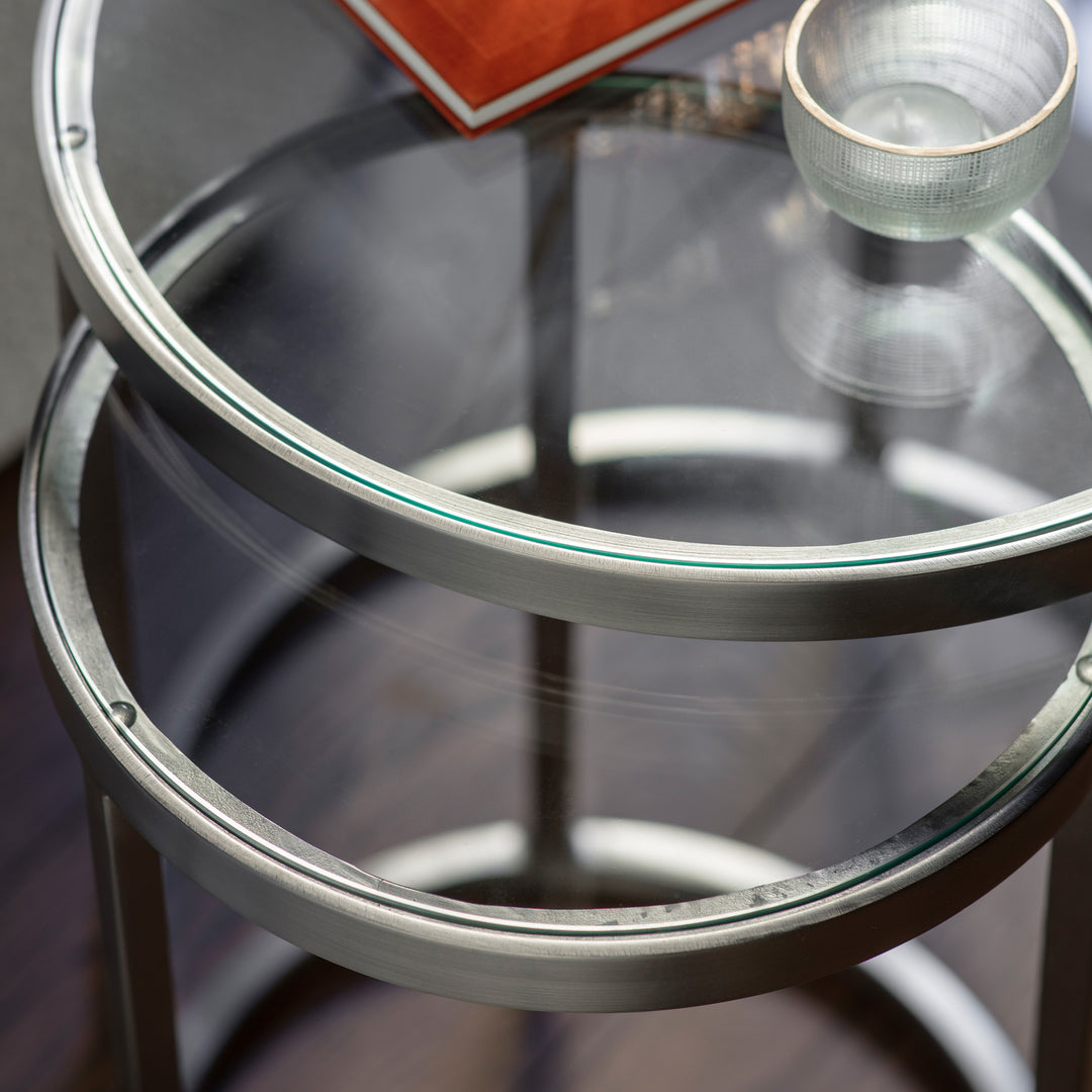 Rowe Nest Tables in Silver