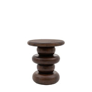 Sculpt Side Table Dark Wood PRE ORDER