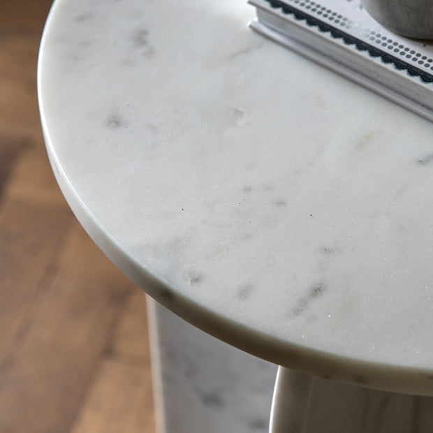 Amalfi Side Table in White