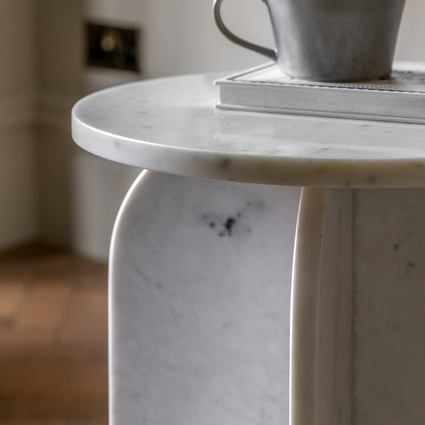 Amalfi Side Table in White