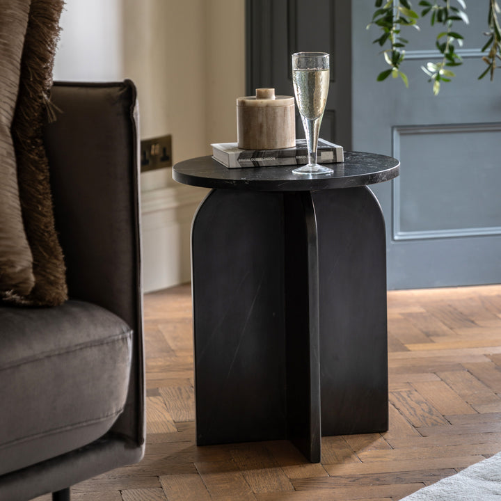 Amalfi Side Table in Black