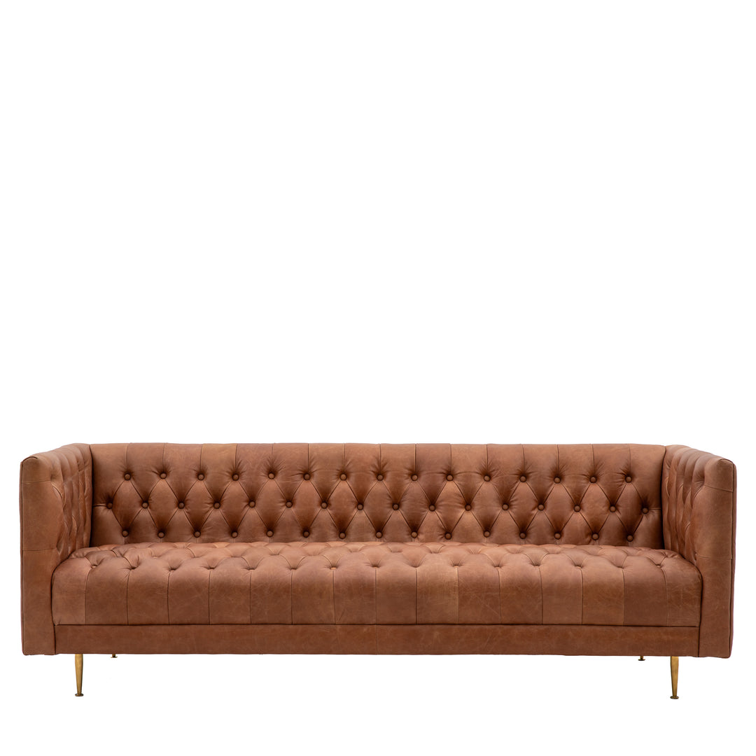Dalton Sofa in Antique Brown Leather