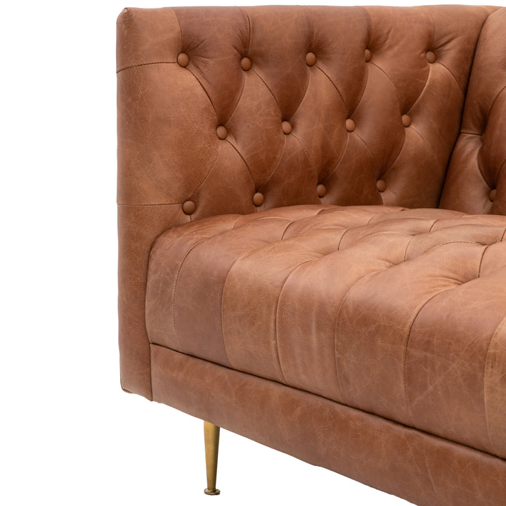 Dalton Sofa in Antique Brown Leather