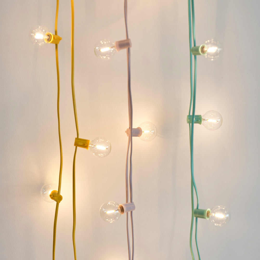 Indoor Outdoor Pastel Festoon Lights
