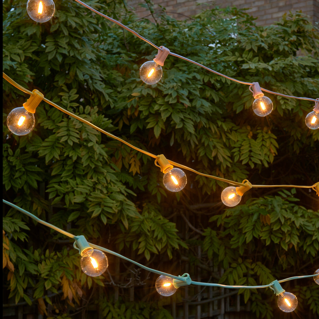 Indoor Outdoor Pastel Festoon Lights