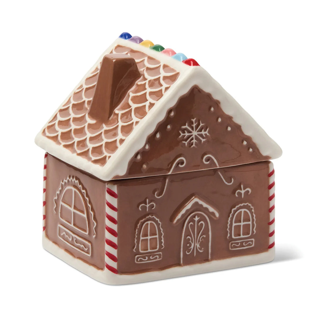 Gingerbread Ceramic House Candle