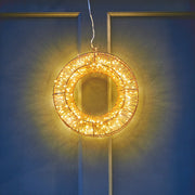 LED Copper Christmas Wreath Small