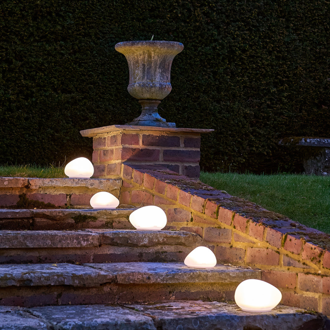 Solar Glas Pebble Light