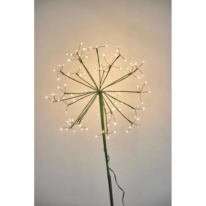 Outdoor Dandelion LED Stake Light in Green 35cm
