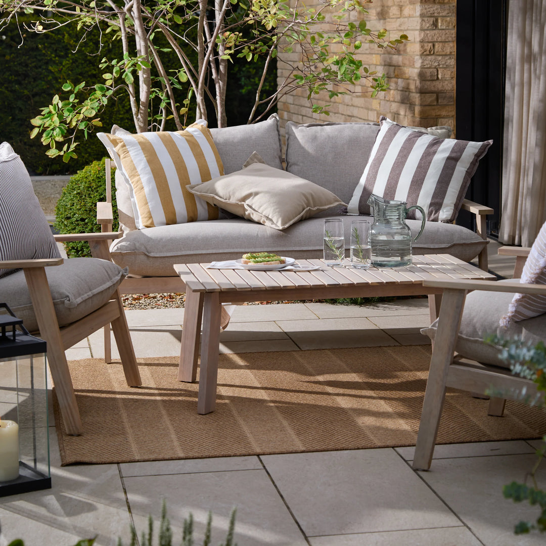 Hayle 100% Cotton Outdoor Cushion in Chocolate