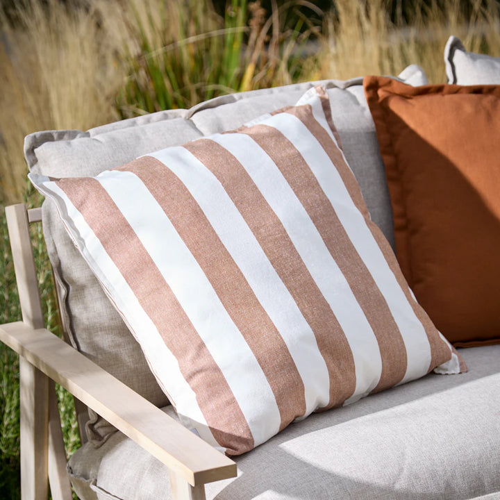 Hayle 100% Cotton Outdoor Cushion in Pecan